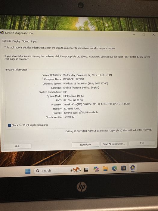 Laptop HP Probook i5 32 GB RAM 1TB SSD