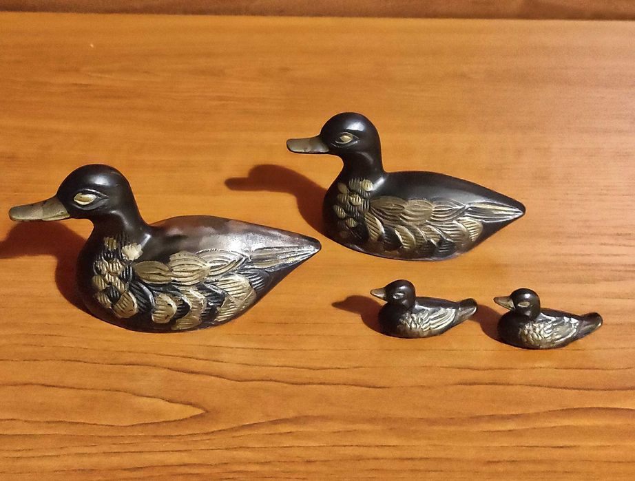 Фигурки на патешко семейство от месинг