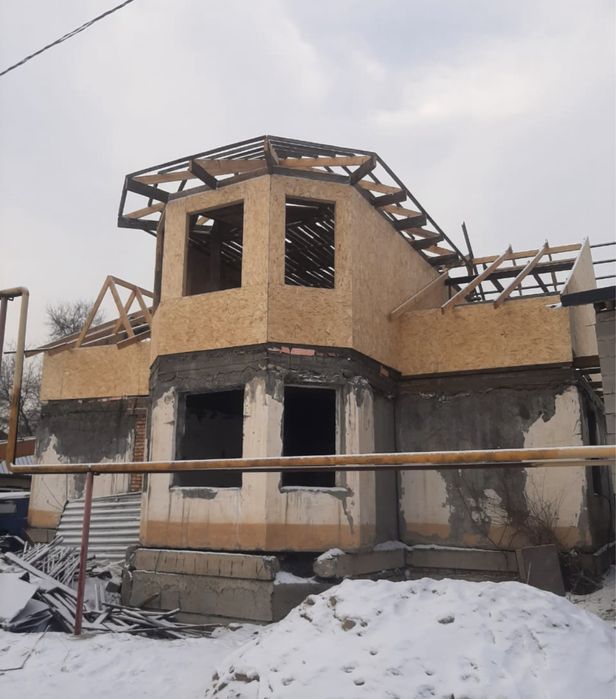 Строим дом, кладка стен и крыша кровля