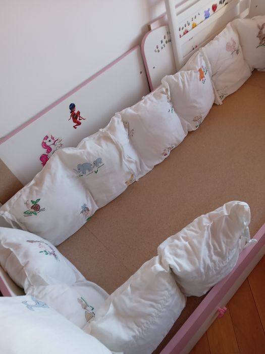 Бебешко и детско трансформиращо легло , матрак от алое вера ,музикална