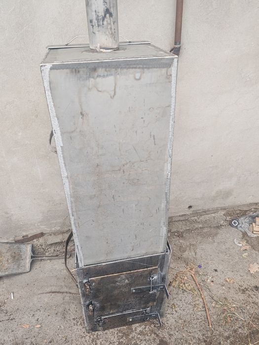 Печь с баком нержавеющим