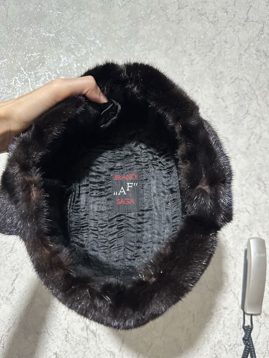 Мужская шапка норка