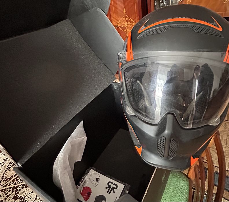 Cască moto Ruroc atlas riot ember