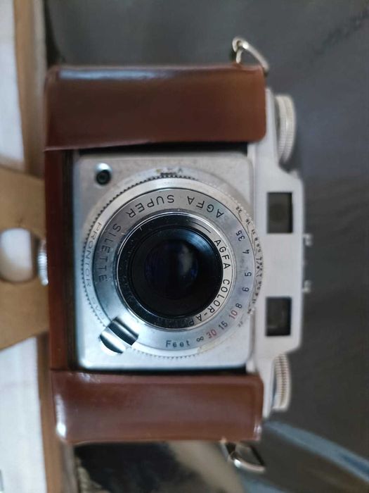 aparate foto vechi AGFA Super Silette cu apotar 2.8 si husa originala