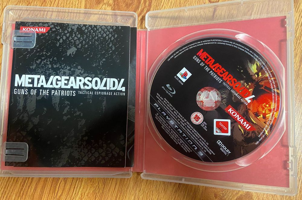 Metal Solid gear 4. PS 3