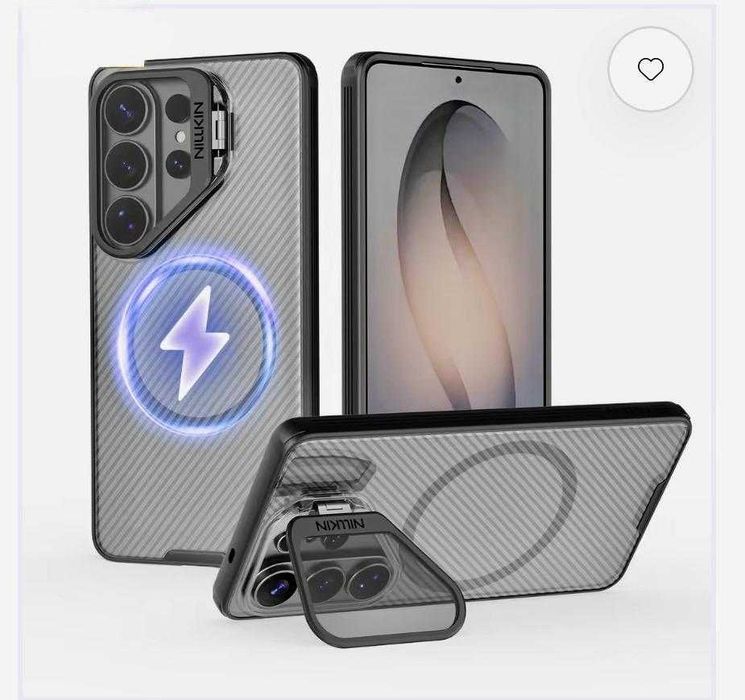 Husa Magnetica Nillkin CamShield Prop pentru Samsung Galaxy S26 Ultra Negru Transparent