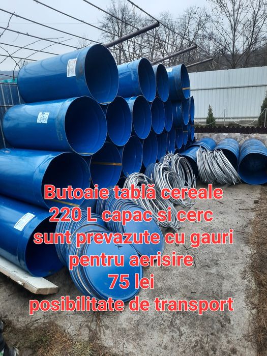 Butoaie tablă cereale