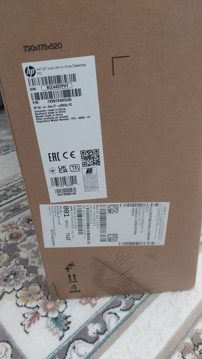 Bir marta ham ishlatilmagan Monoblok sotiladi. Xotirasi 16 Gb, joy 512