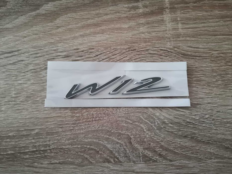 черна метална емблема W12 за Bentley