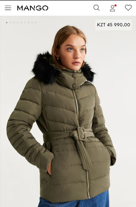 Куртка  MANGO на пуху