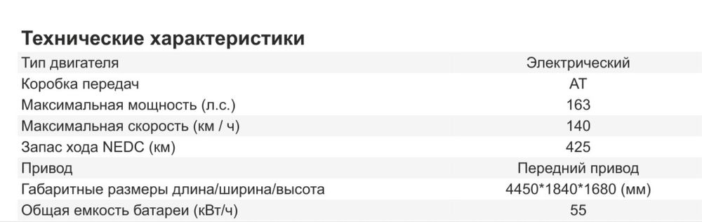 Bestune NAT E05 электро