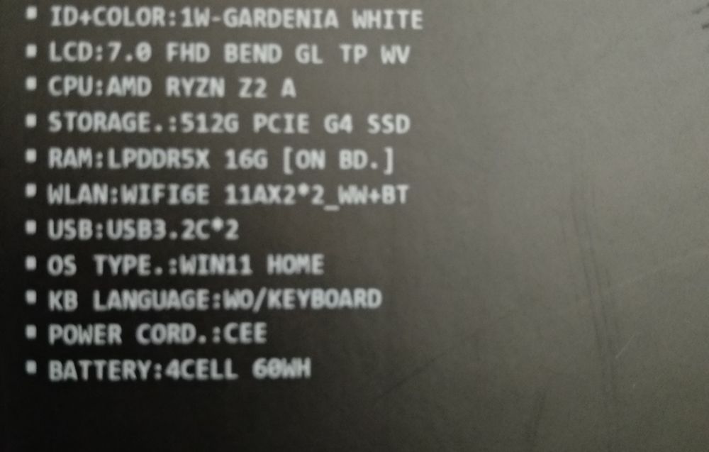 Rog Xbox ally 512/16,