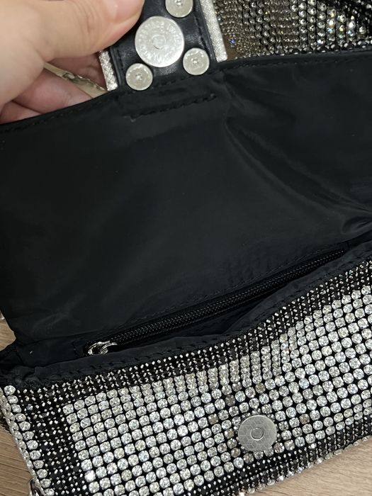 Сумочка кожа со стразами