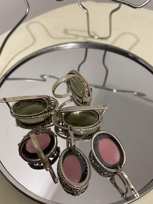 Серебро наборы и кольца