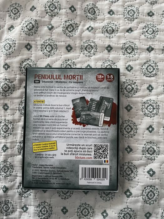 Pendulul mortii joc-50 clues