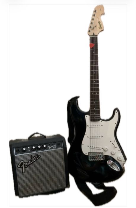 Электрогитара Fender Stratocaster+комбоусилитель
