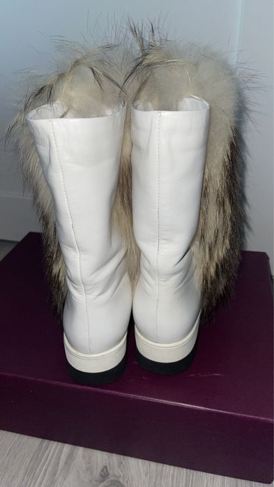 Cizme de iarna cu platforma si blana naturala