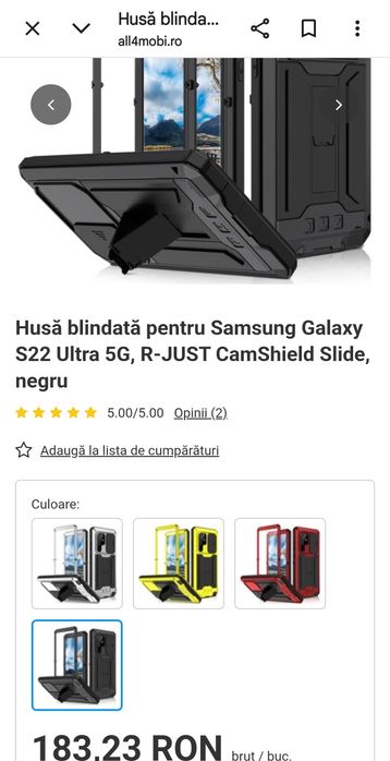 Carcasa metalica Samsung S22 ultra