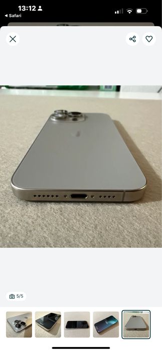 Iphon 15 pro maks. B/U