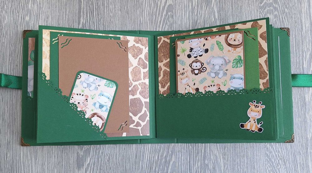 Подаръчен комплект "Джунгла" за момче, ръчна изработка /50.8