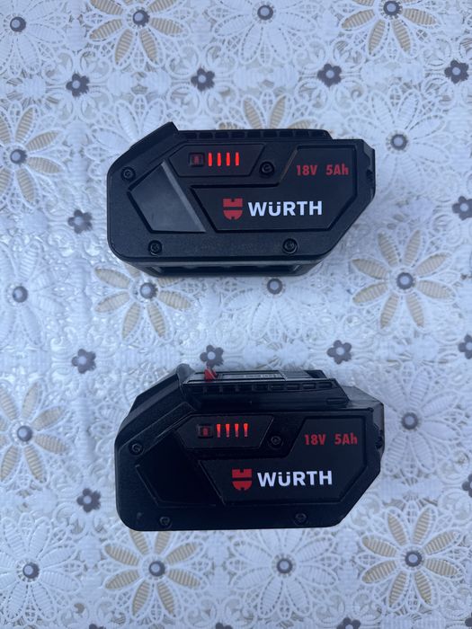 2 бр. Оригинални батерии Würth 18V 5.0Ah M-CUBE (W-Connect)