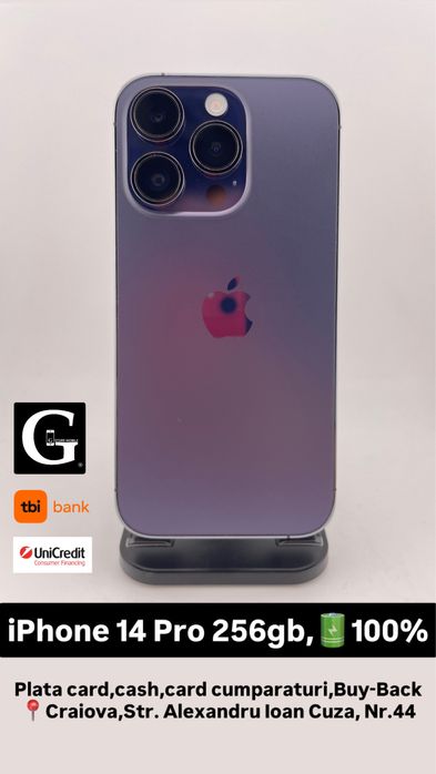 iPhone 14 Pro 256gb,100% |•| G Store Mobile