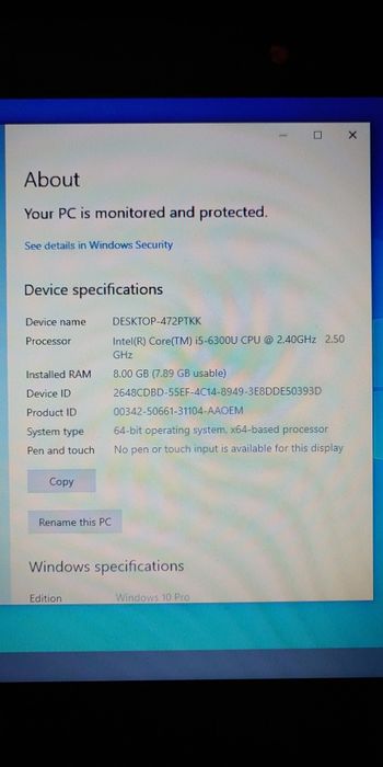 Laptop  DELL profesional cu monitor 19", soundbar si dock