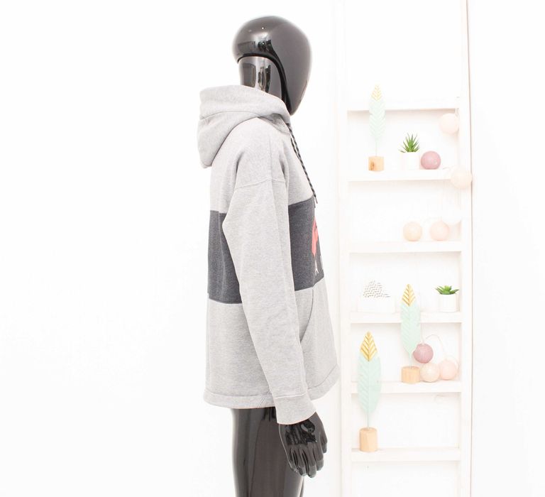 Nike Air оригинален мъжки суичър сиво худи с качулка голямо лого М