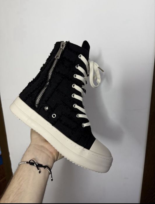 Rick Owens Slashed Black