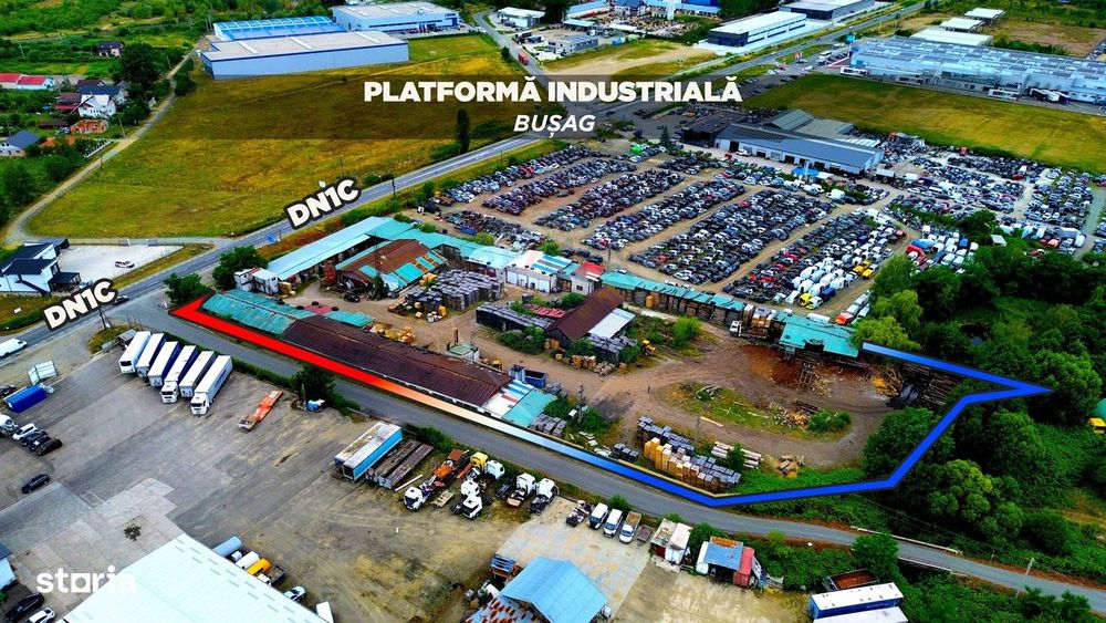 PLATFORMA INDUSTRIALA cu potential - deschidere directa la DN1C