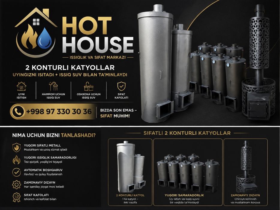 Katyol va Titan ekanamichni 2 konturli katyol saunaga pechkalar