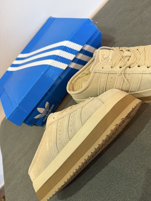 Adidas campus crem slippers 38,39