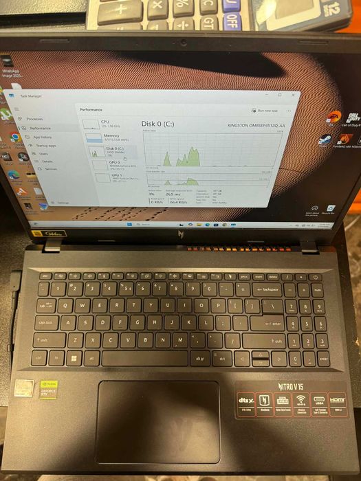 Hope Amanet P5-Laptop ACER Nitro V15, Ryzen 7 7735HS/RTX 4050 6 GB