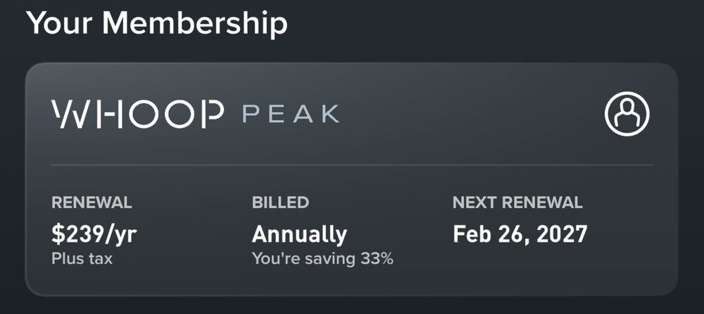 Whoop 5.0 Peakс подпиской