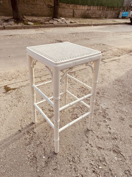 Винтидж френски бар стол – Faux Bamboo стил, 60-те години