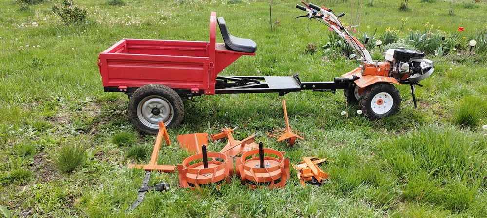 Motocultor ruris 731k de 8.5 cp + remorca 550 kg+toate accesoriile.