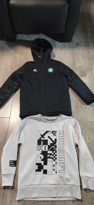 Adidas Celtic яке с подарък блуза Minecraft, размер 140 см, 9-10 г.