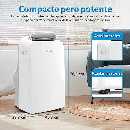 MIDEA Silent мобилен климатик 12000 BTU с евакуация