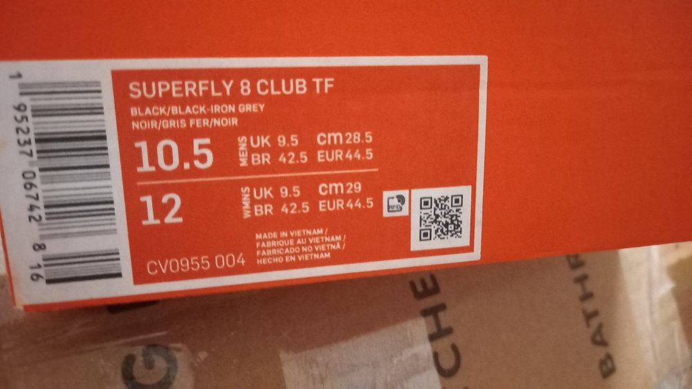 NIKE Mercurial Superfly TF стоножки / футболни обувки номер: 44 и 44.5