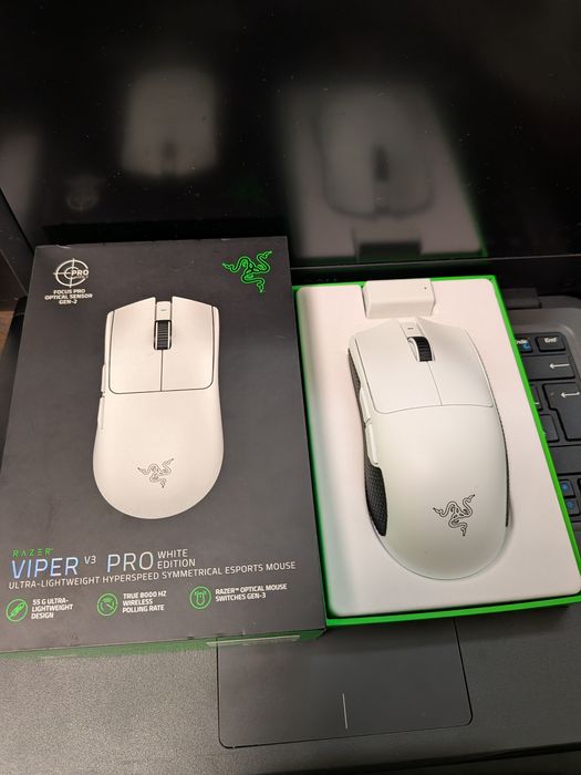 Mouse gaming Wirelees Razer V3 PRO White/alb bluetooth