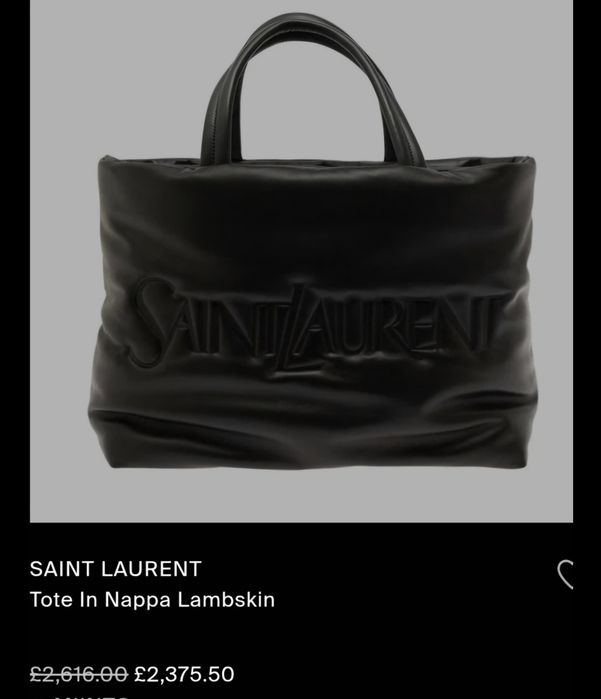 YSL leather tote