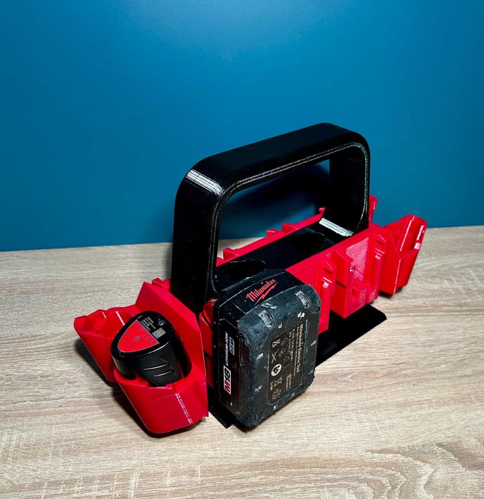 Geanta transport / organizare 12 acumulatori Milwaukee 6 M12 + 6 M18