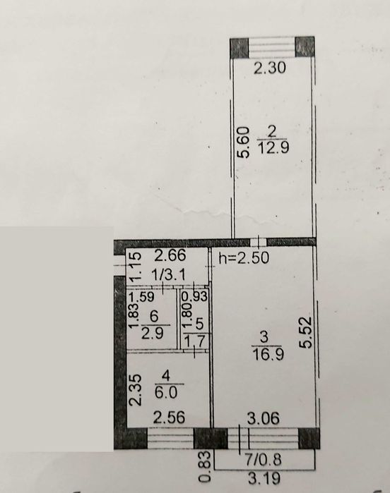 Продам 2-комн квартиру по пр. Строителей