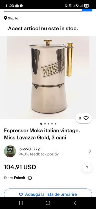 Cafetiera inox colecție