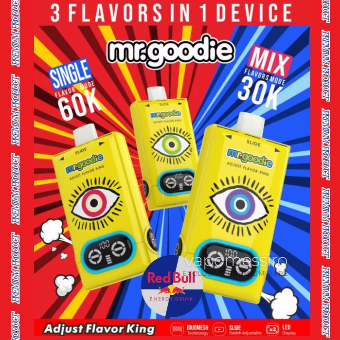 Vape Premium 3 in 1 Aroma  cu 60.000 Puffuri 2 arome si Mixul lor !