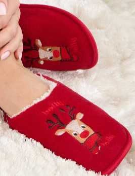 Papuci de casa - Livrare 5 lei - Noi - model Craciun