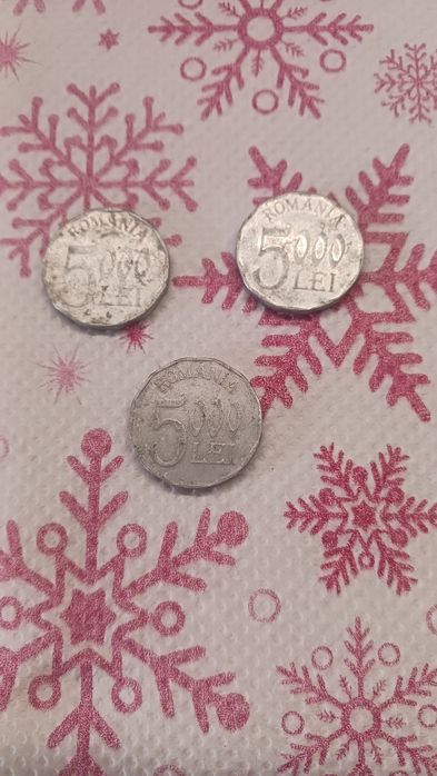 Monede 5000 lei an 2002