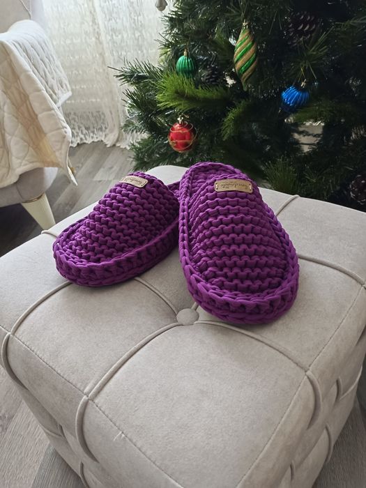 Тапочки вязанные на заказ