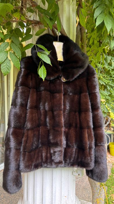 #74 Палто от норка ХL. Трансформер!Естествен  косъм.Визон.