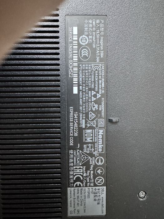 Laptop Dell Inspiron 3584